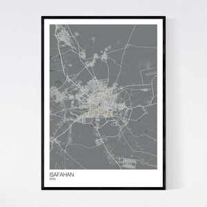 Isafahan City Map Print