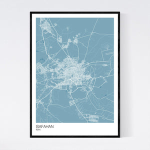 Isafahan City Map Print
