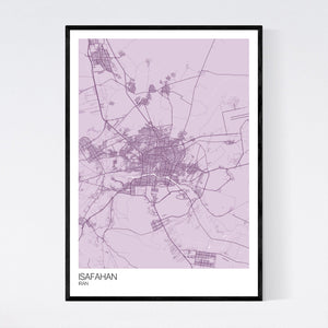 Isafahan City Map Print