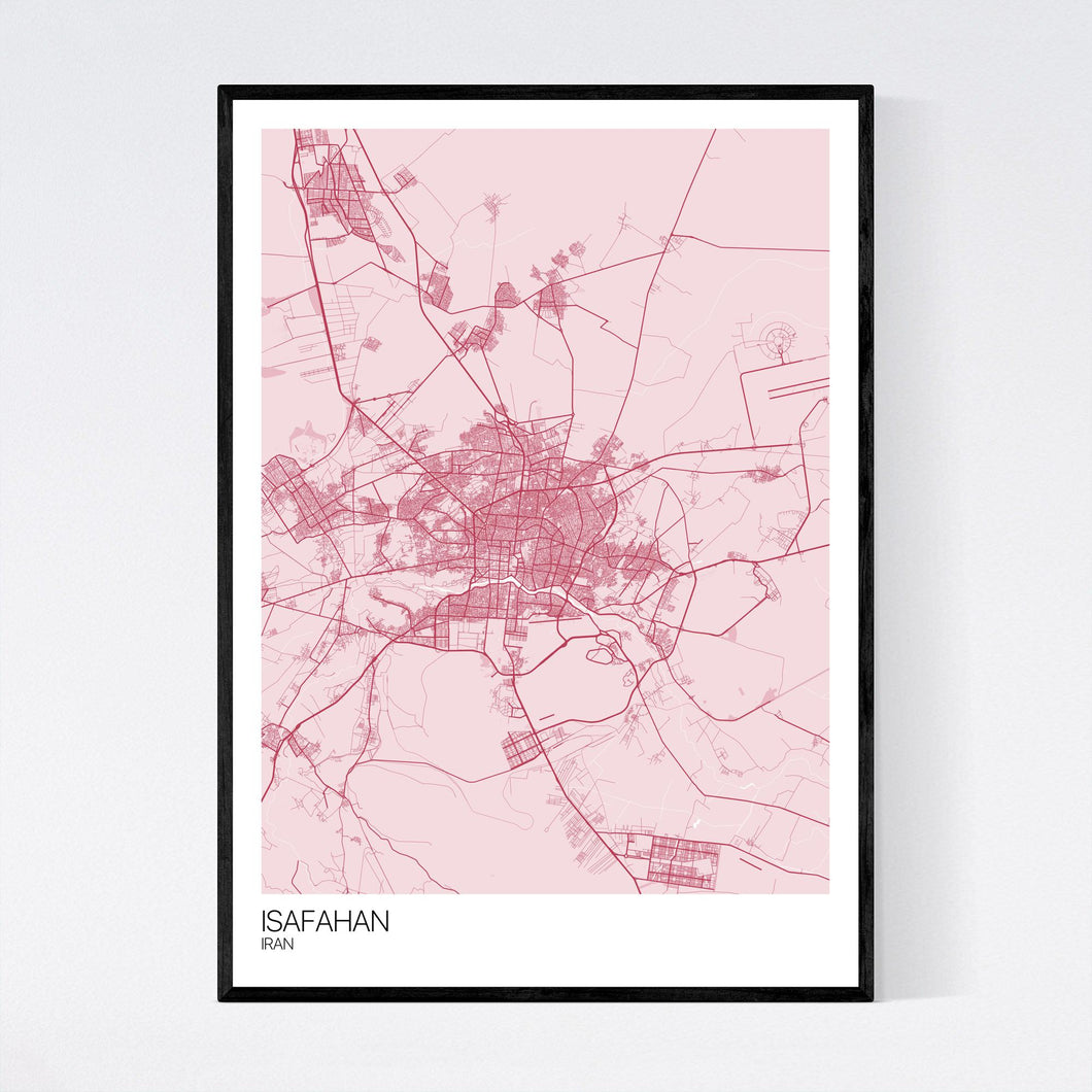 Isafahan City Map Print