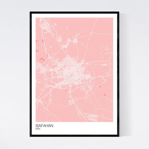 Isafahan City Map Print