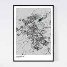Load image into Gallery viewer, Islamabad City Map Print