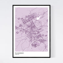Load image into Gallery viewer, Islamabad City Map Print