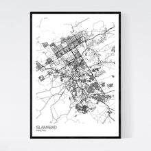 Load image into Gallery viewer, Islamabad City Map Print