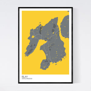 Islay Island Map Print