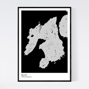 Islay Island Map Print