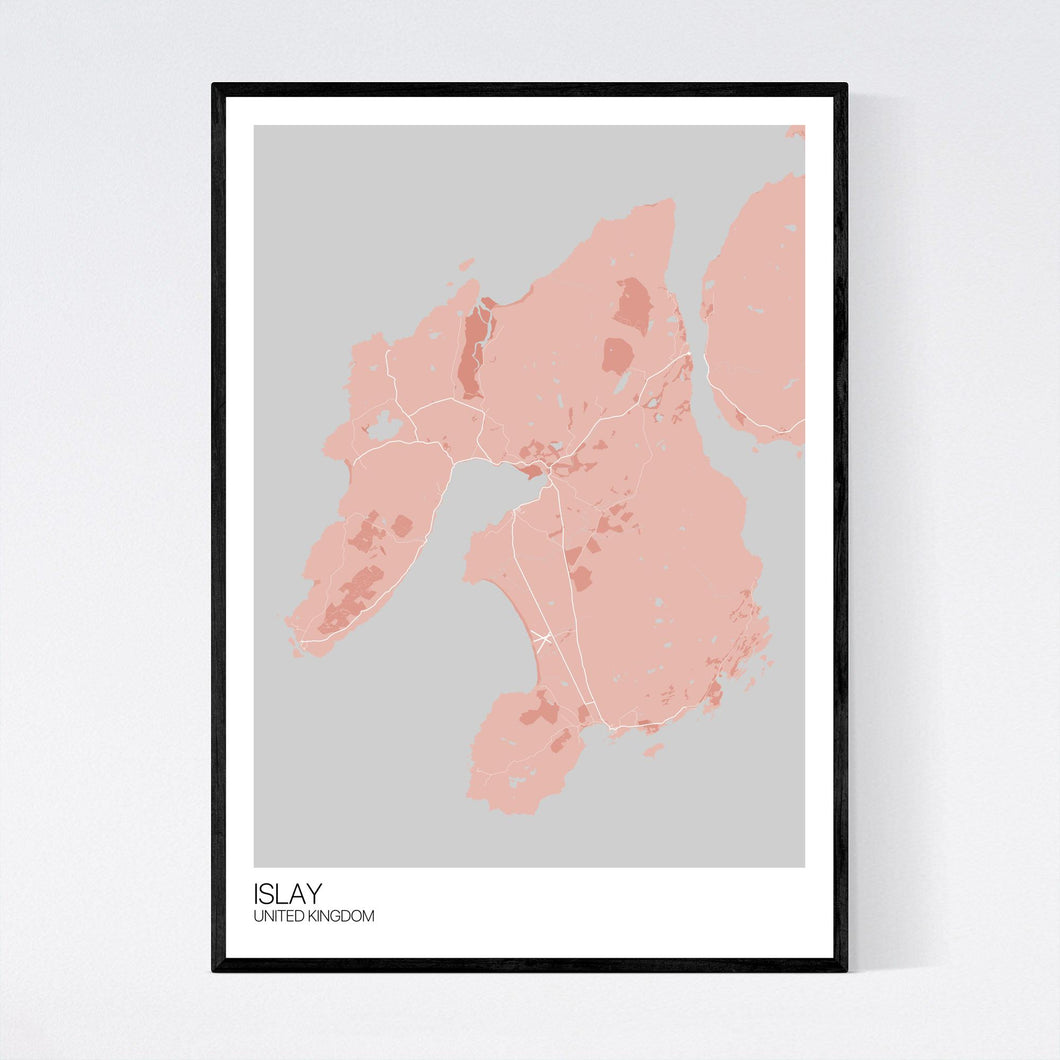 Islay Island Map Print