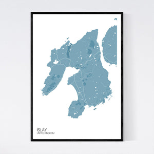 Islay Island Map Print