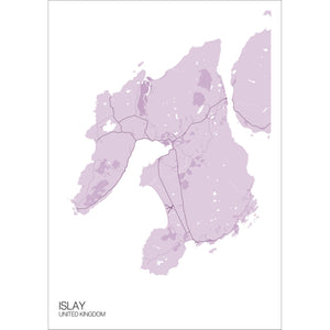 Map of Islay, United Kingdom