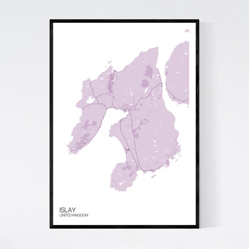 Map of Islay, United Kingdom