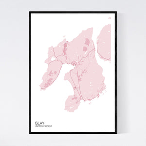 Islay Island Map Print