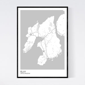 Islay Island Map Print