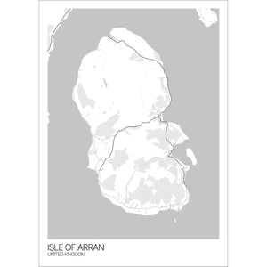 Map of Isle of Arran, United Kingdom