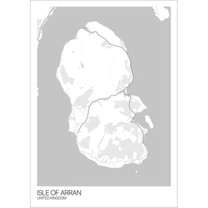 Map of Isle of Arran, United Kingdom