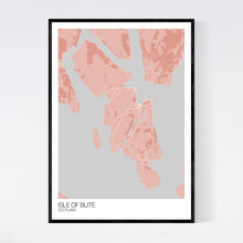 Load image into Gallery viewer, Isle of Bute Island Map Print