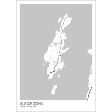 Load image into Gallery viewer, Map of Isle of Gigha, United Kingdom