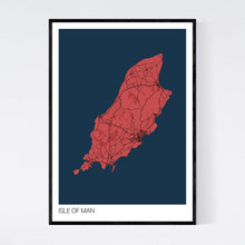 Load image into Gallery viewer, Isle of Man Island Map Print