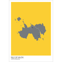 Load image into Gallery viewer, Map of Isle of Muck, United Kingdom