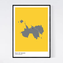 Load image into Gallery viewer, Map of Isle of Muck, United Kingdom