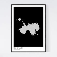 Load image into Gallery viewer, Isle of Muck Island Map Print