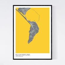 Load image into Gallery viewer, Isle of Portland Island Map Print