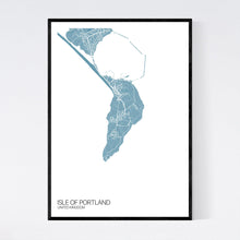 Load image into Gallery viewer, Isle of Portland Island Map Print