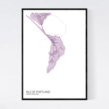Load image into Gallery viewer, Isle of Portland Island Map Print