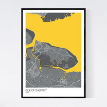 Load image into Gallery viewer, Isle of Sheppey Island Map Print