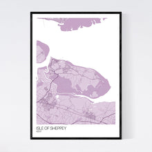 Load image into Gallery viewer, Isle of Sheppey Island Map Print