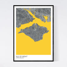 Load image into Gallery viewer, Isle of Wight Island Map Print