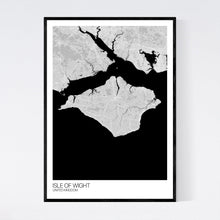 Load image into Gallery viewer, Isle of Wight Island Map Print