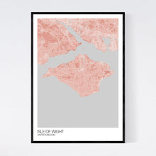 Load image into Gallery viewer, Isle of Wight Island Map Print