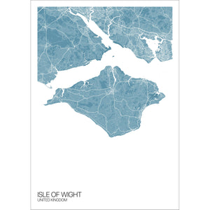 Map of Isle of Wight, United Kingdom
