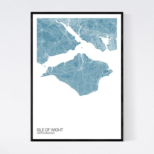 Map of Isle of Wight, United Kingdom