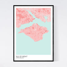 Load image into Gallery viewer, Isle of Wight Island Map Print