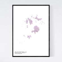 Load image into Gallery viewer, Isles of Scilly Island Map Print