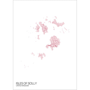 Map of Isles of Scilly, United Kingdom