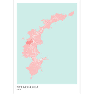 Map of Isola di Ponza, Italy