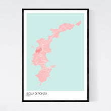 Load image into Gallery viewer, Map of Isola di Ponza, Italy