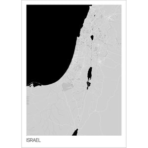 Map of Israel, 