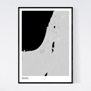 Map of Israel, 