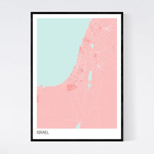 Load image into Gallery viewer, Israel Country Map Print