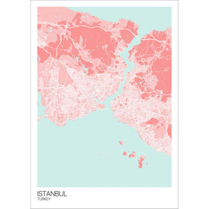 Map of Istanbul, Turkey