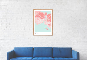 Map of Istanbul, Turkey