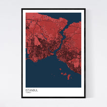 Load image into Gallery viewer, Istanbul City Map Print