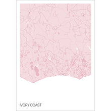 Load image into Gallery viewer, Map of Ivory Coast, 