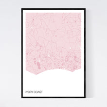 Load image into Gallery viewer, Map of Ivory Coast, 