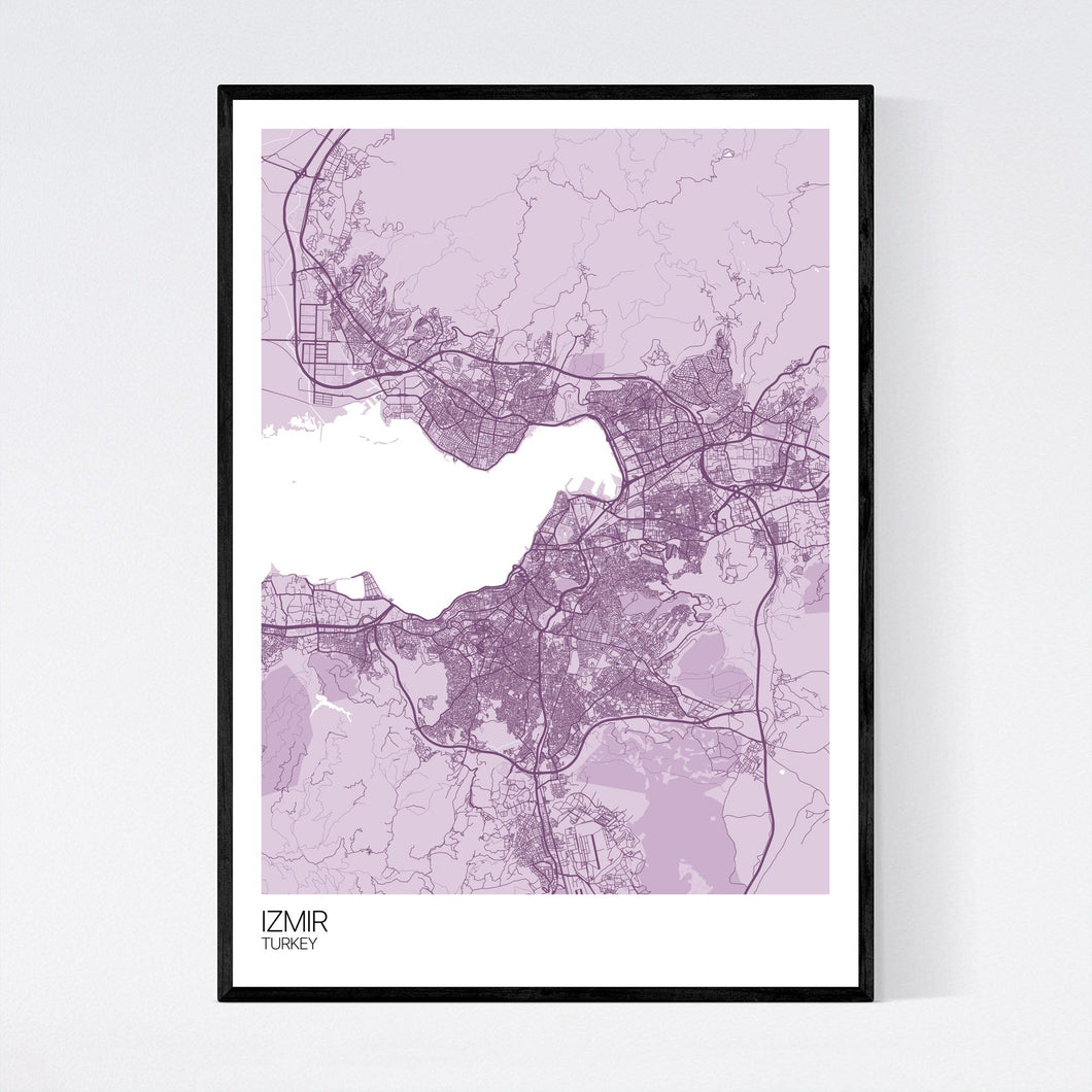Izmir City Map Print