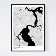 Load image into Gallery viewer, Jacksonville City Map Print