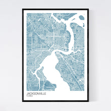 Load image into Gallery viewer, Jacksonville City Map Print